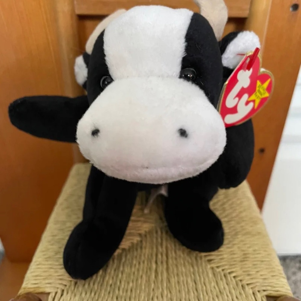 Ty Beanie Babies Daisy The Cow Retired,Tag Errors